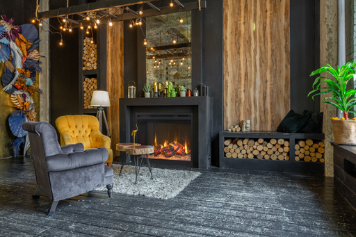 Amantii RusticStone electric fireplace insert