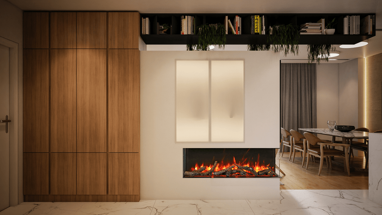 Remii BAY-SLIM 3 Sided Smart Electric Fireplace