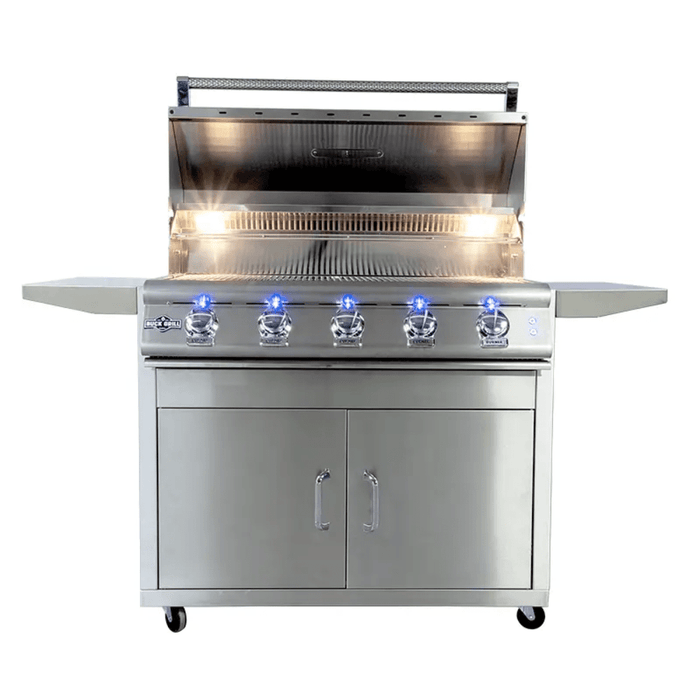 Buck Grill 5-Burner 40" Gas Grill With Portable Cart