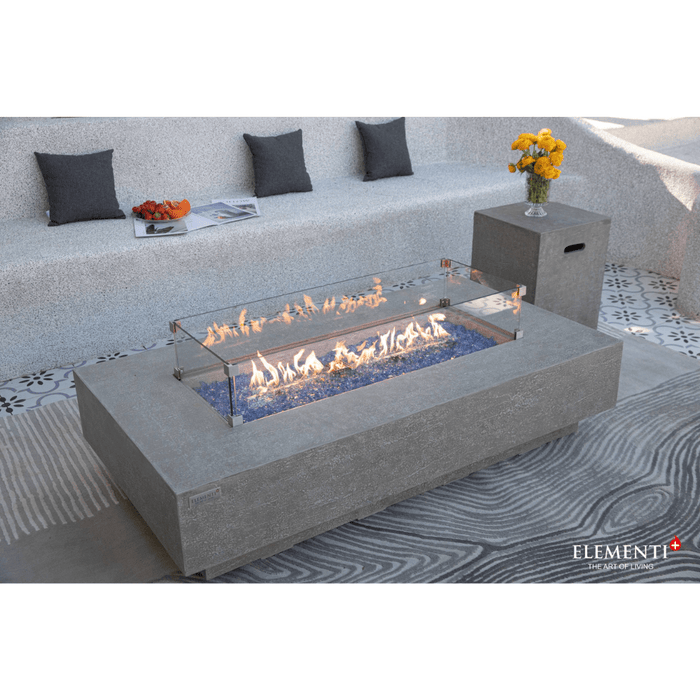 Elementi Plus Riviera Fire Table Light Gray