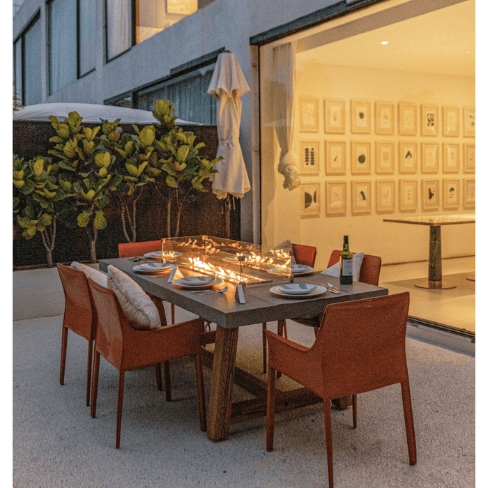 Elementi Sonoma Dining Table Fire Pit Table OFG201