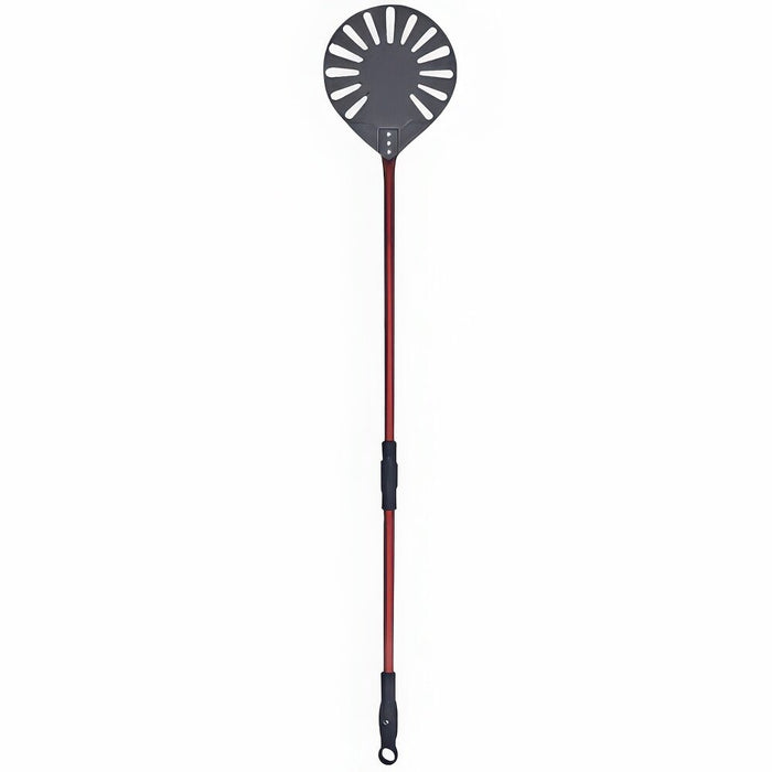 WPPO 7 inch Round Pro Turning Pizza Peel with Break-Down Handle - WKRP-01