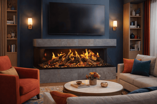 Amantii Signature MultiView Holo 3-Sided Smart Electric Fireplace