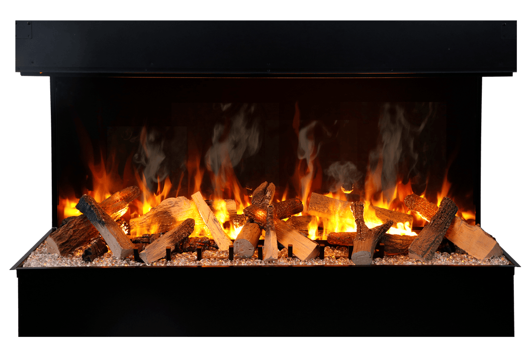 Amantii Signature Tru View 3-Sided Smart Electric Fireplace