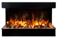 Amantii Signature Tru View 3-Sided Smart Electric Fireplace