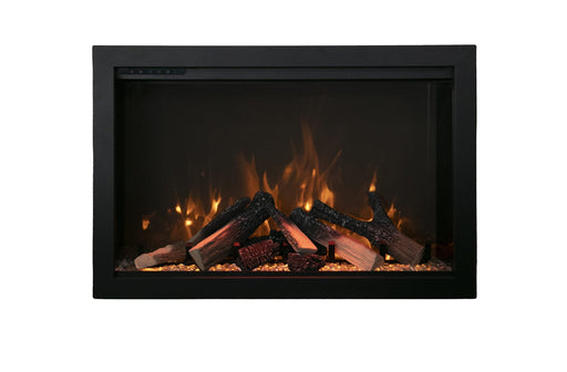 Amantii TRD Bespoke electric fireplace with arch finishing trim