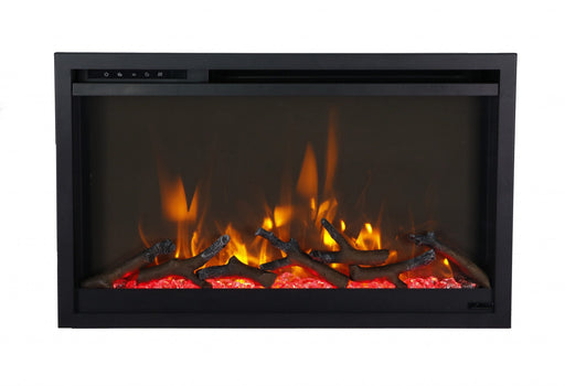 Remii Classic Xtraslim electric fireplace flame detail