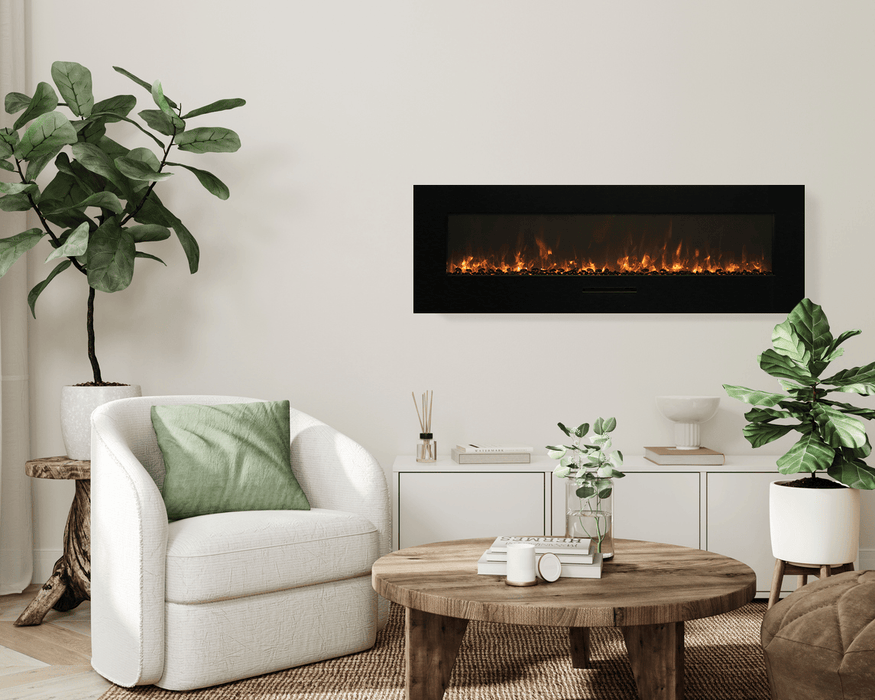Amantii WM-FM-BG Wall Mount / Flush Mount Smart Electric Fireplace