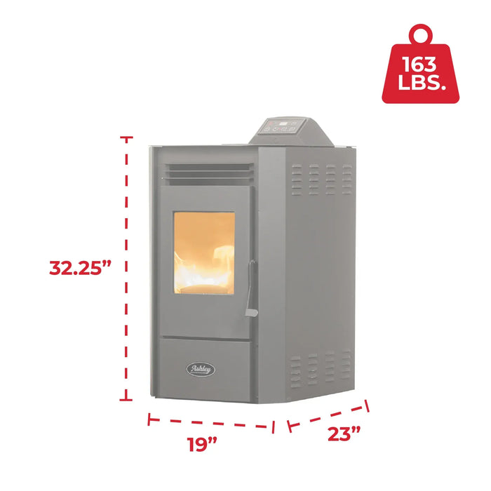 Ashley Hearth AP5613-W 1,800 Sq Ft Wi-Fi Pellet Stove, 40 lb Hopper
