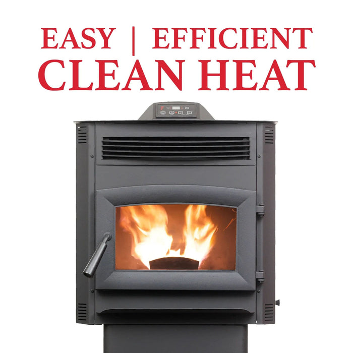 Ashley Hearth AP5617-W 2,200 Sq Ft Wi-Fi Pellet Stove, 90 lb Hopper