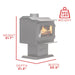 Ashley Hearth AW1120E-P 1,200 Sq Ft EPA Certified Wood Stove