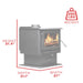Ashley Hearth AW2020-P 2,000 Sq Ft EPA Certified Wood Stove