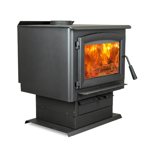 Ashley Hearth AW2520E-P 2,500 Sq Ft EPA Wood Stove with Pedestal