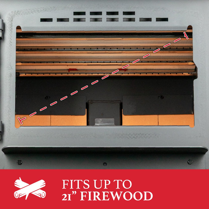 Ashley Hearth AW2520E-P 2,500 Sq Ft EPA Wood Stove with Pedestal