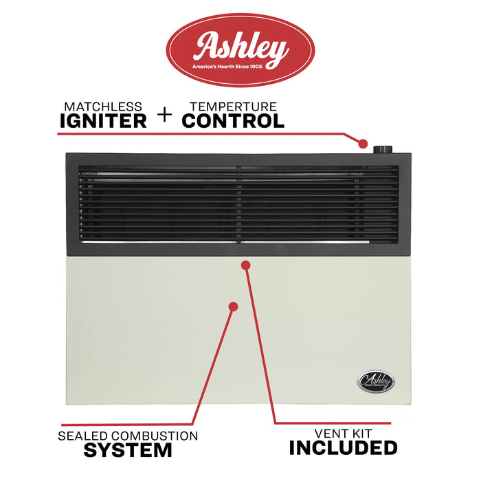 Ashley Hearth DVAG25 / DVAG30 25,000 BTU Direct Vent Wall Heater