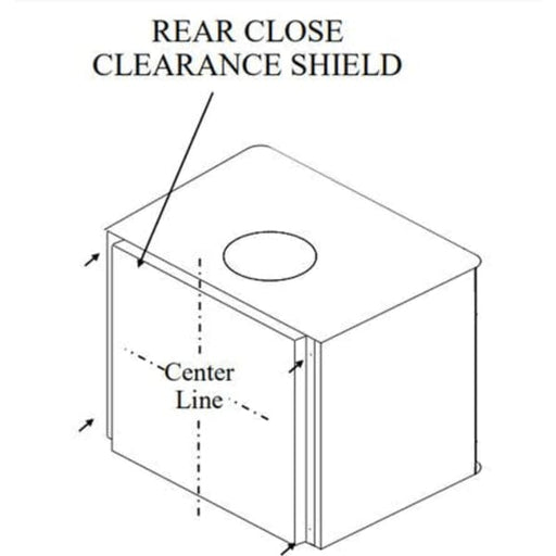 Buck Stove Close Clearance Shields for Model 74 Wood Stove