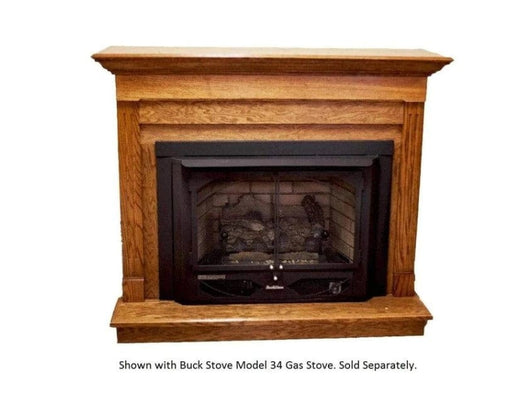 Buck Stove Contemporary Corner Mantel Accessory for Model 34, Model 329, Model 384 Gas Stove