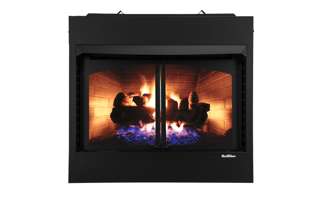 Buck Stove Model 36" ZCBBXL Vent Free Builder Series Gas Firebox with Oak Logs