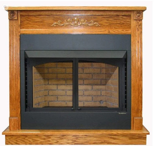 Buck Stove Standard Corner Mantel Dark Oak for Model 36" ZCBB Gas Firebox