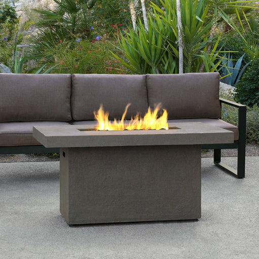Ventura Rect LP Fire Table w/ NG Conv