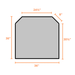 ComfortBilt Flatwall Hearth Pad- Midnight Black