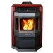 ComfortBilt HP22-SS Pellet Stove - Burgundy with Stainless Steel Trim