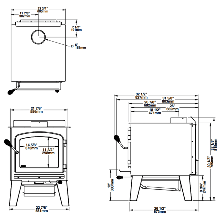 Drolet Austral III Wood Stove