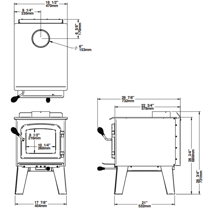 Drolet Spark II Wood Stove