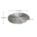 Elementi 20.7" Round Fire Table Stainless Steel Lid (OFG104-SS)
