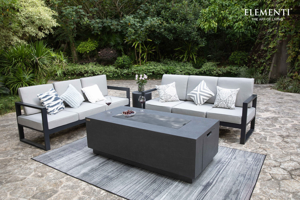 Elementi Andes Fire Table With Built-In Propane Tank Holder