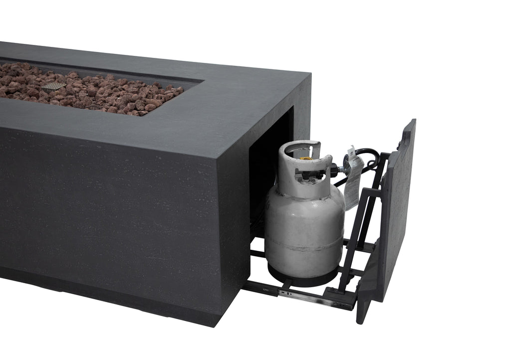 Elementi Andes Fire Table With Built-In Propane Tank Holder