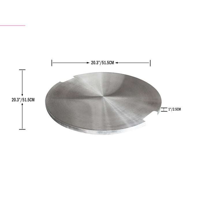 Elementi Columbia & Manchester Fire Table Stainless Steel Lid