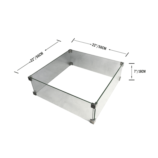 Elementi Fire Table Wind Screen