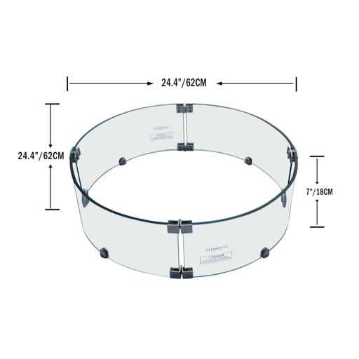 Elementi Fire Table WindScreen