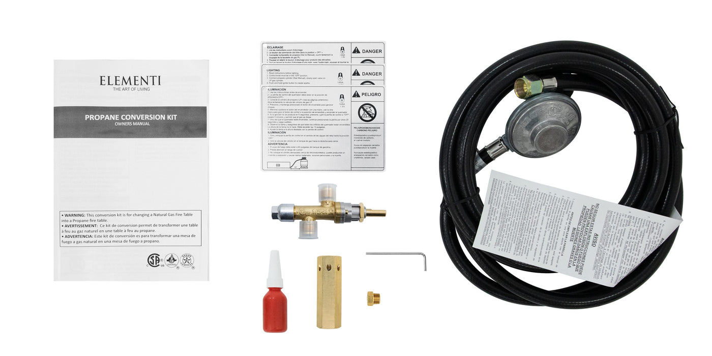Elementi/Modeno Natural Gas to Propane Conversion Kit