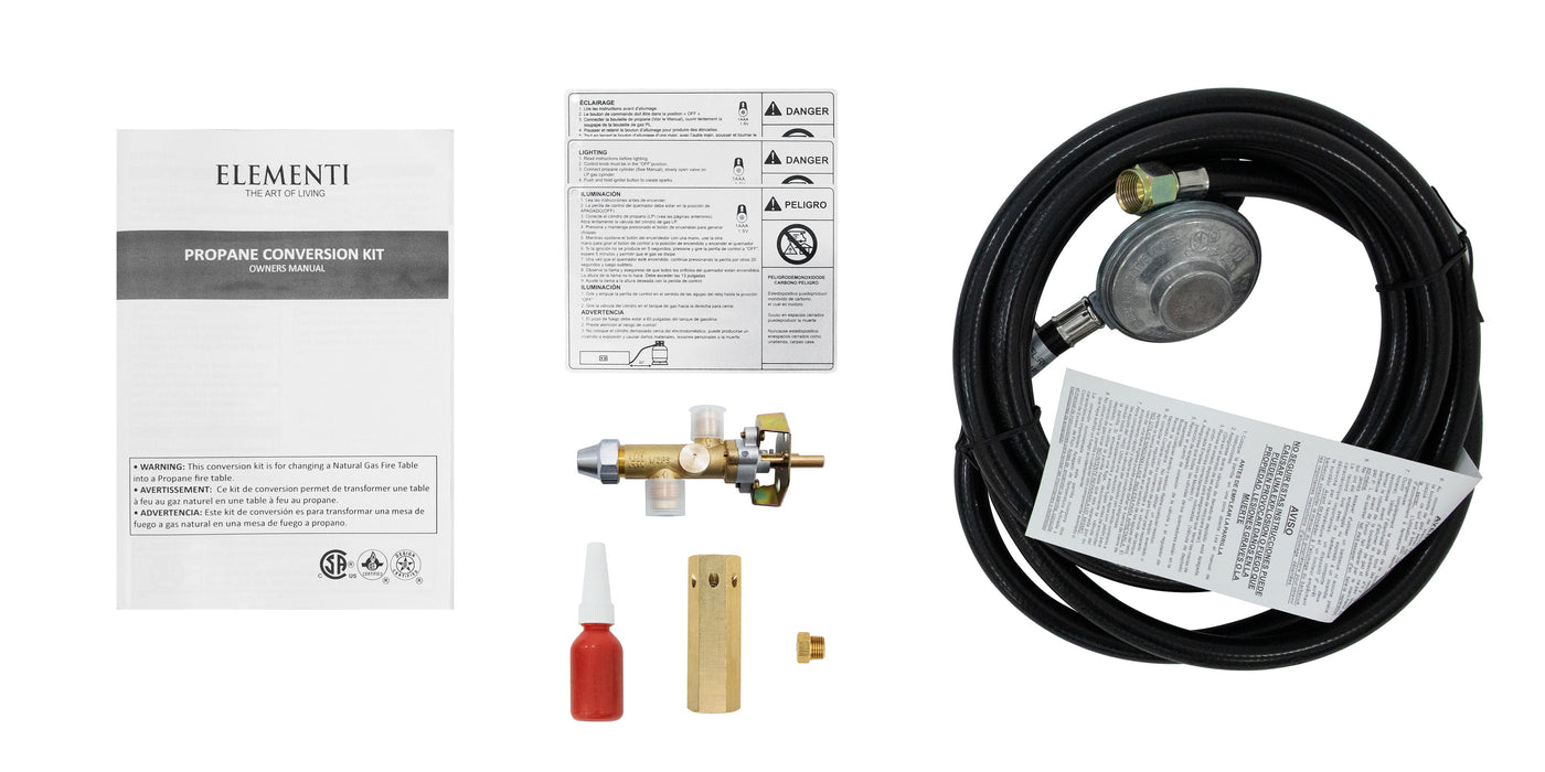 Elementi/Modeno Natural Gas to Propane Conversion Kit