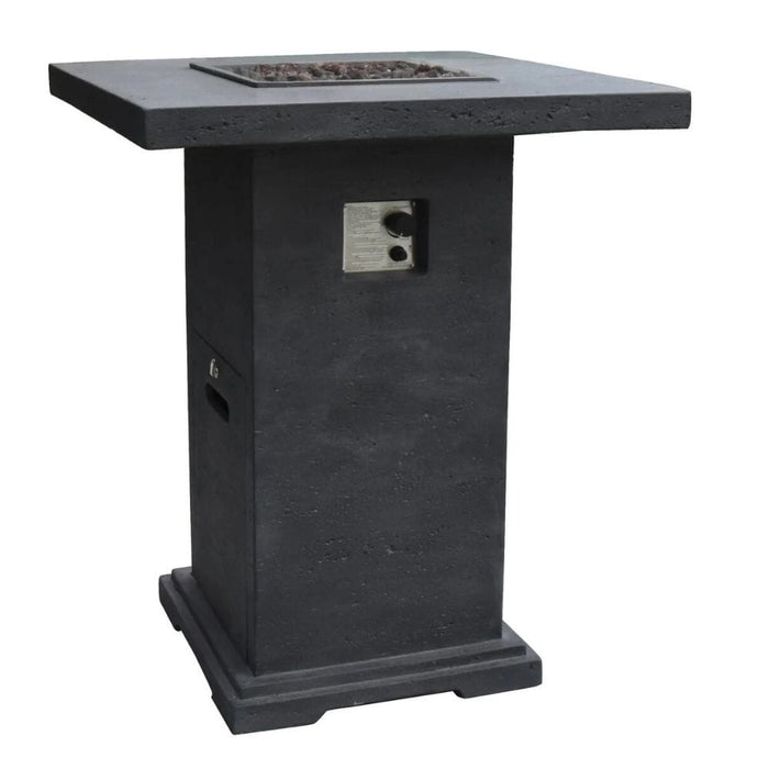 Elementi Montreal Dark Grey Bar Table Fire Pit Table