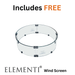 Elementi Plus Colosseo Fire Table Light Gray