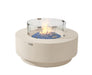 Elementi Plus Nimes Fire Table Frosted Cream White