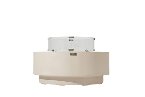 Elementi Plus Nimes Fire Table Frosted Cream White