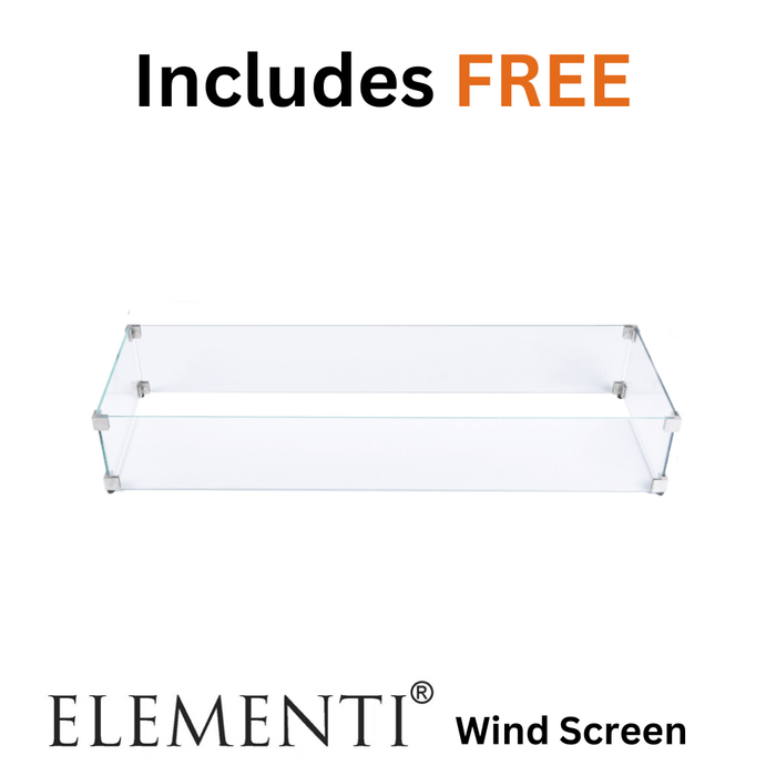 Elementi Plus Riviera Fire Table Light Gray