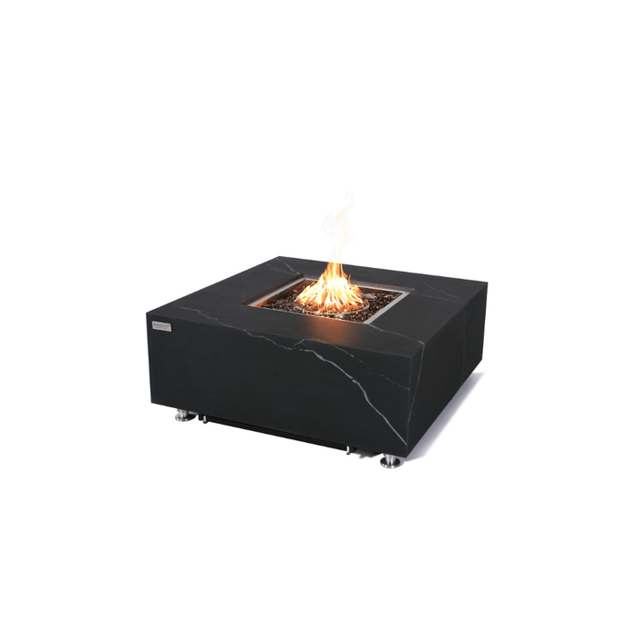 Elementi Plus Sofia Marble Porcelain Fire Table Black