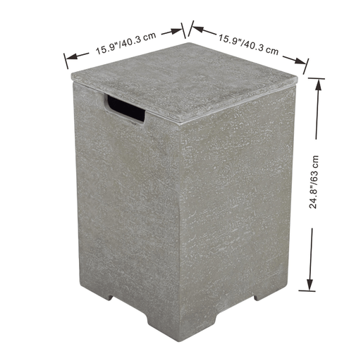 Elementi Plus Square Tank Cover ONB406 LG / DG