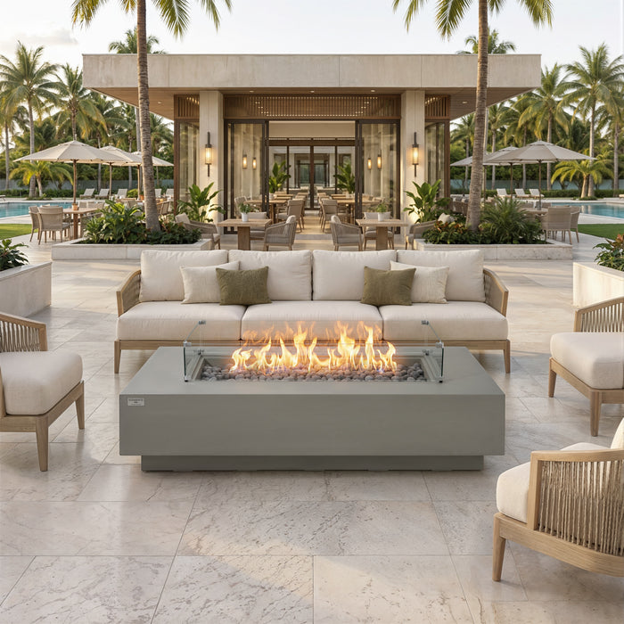 Elementi Ravello 100K BTU Rectangle Fire Pit