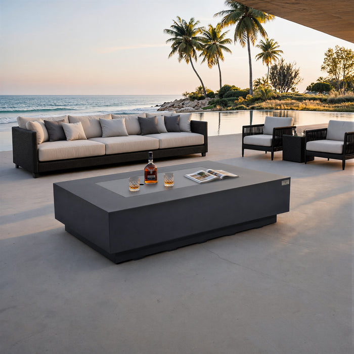Elementi Ravello 100K BTU Rectangle Fire Pit