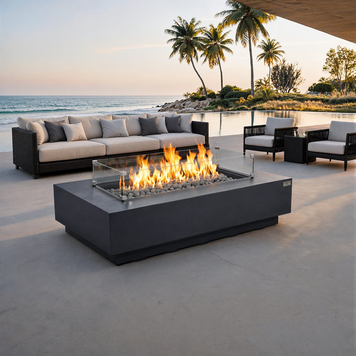 Elementi Ravello 100K BTU Rectangle Fire Pit