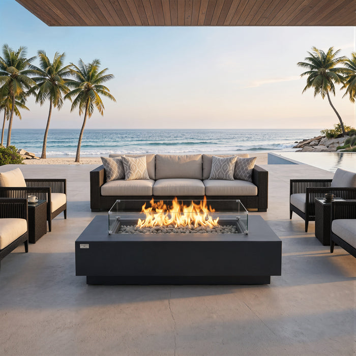 Elementi Ravello 100K BTU Rectangle Fire Pit