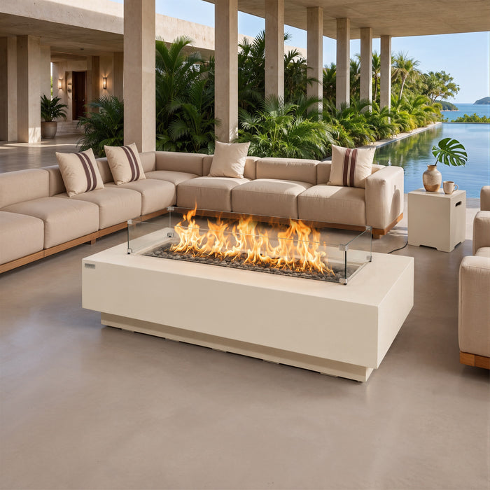 Elementi Ravello 100K BTU Rectangle Fire Pit