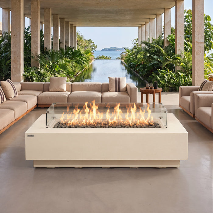 Elementi Ravello 100K BTU Rectangle Fire Pit