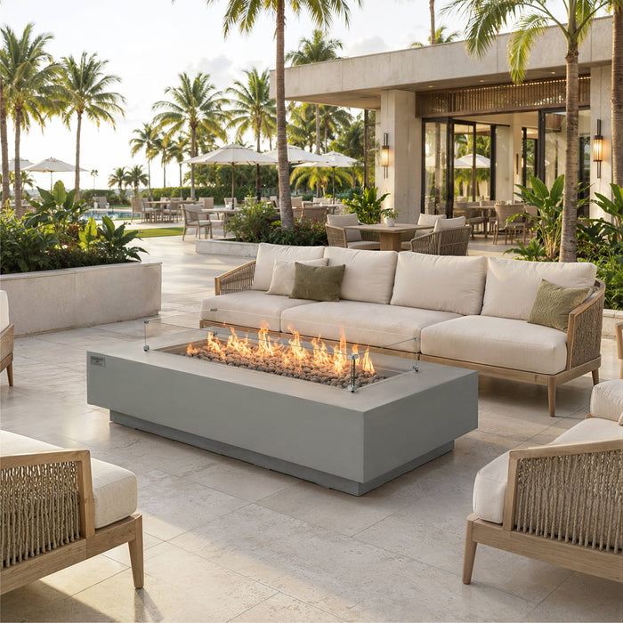 Elementi Ravello 100K BTU Rectangle Fire Pit